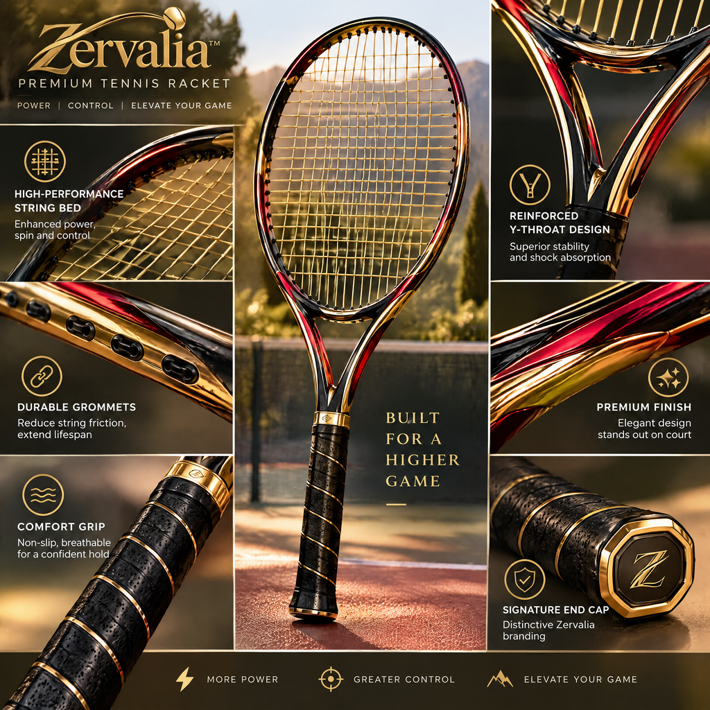 Premium Tennis Racket - product details