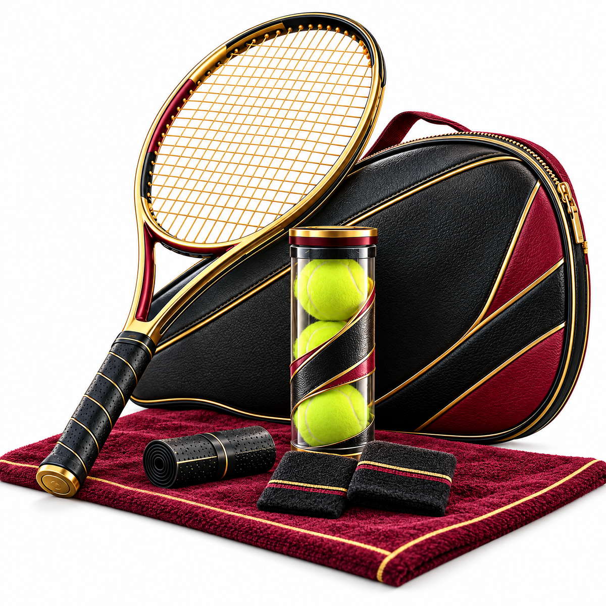 Elite Tennis Starter Set - white background