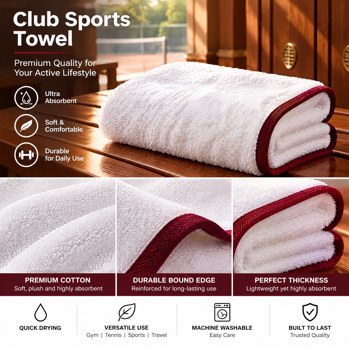 Club Sports Towel - product details