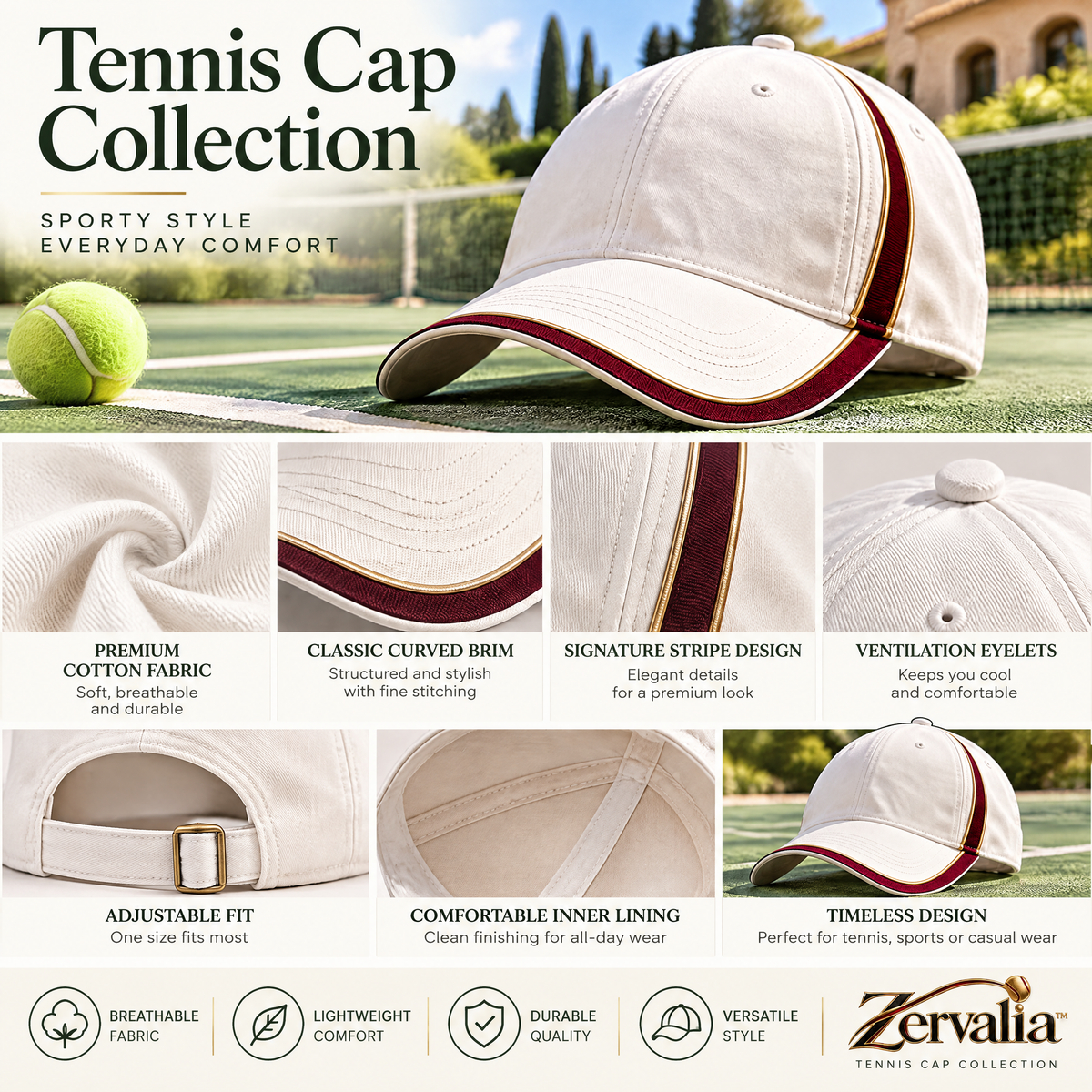 Tennis Cap Collection - product details