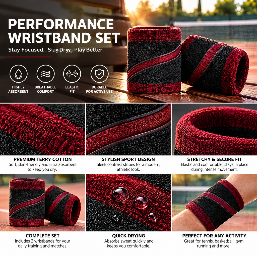 Performance Wristband Set - product details