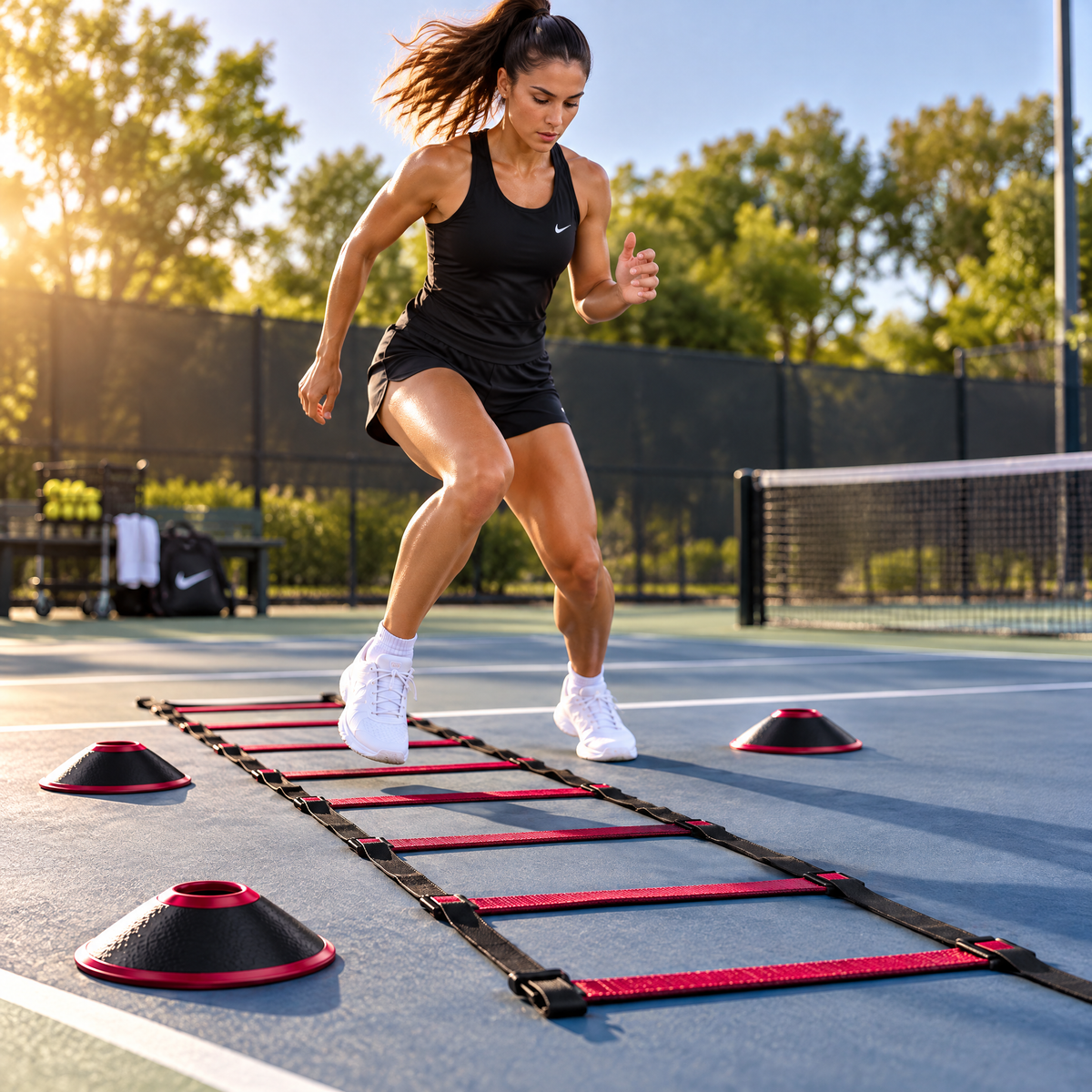 Court Footwork Tools - lifestyle scene